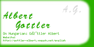 albert gottler business card